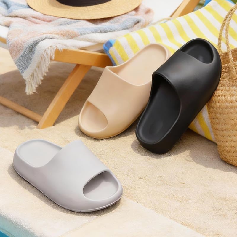 Image of youermei Kids Cloud Slides, Non-Slip Pillow Slippers for Girls Boys
