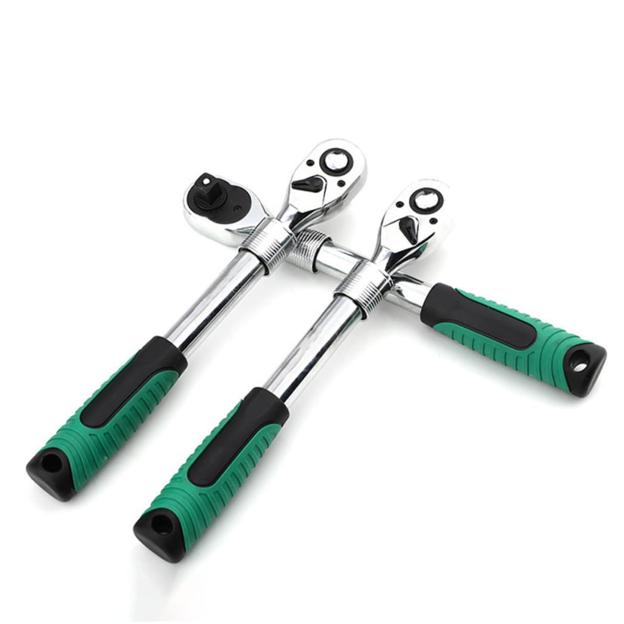 WOONEKY Acier Clé à Cliquet à 72 Dents Vert, Extensible