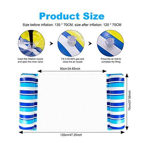 GOPLUS Wasserhängematte 270x180cm - Schwimmbett Für Pool & Meer Bis 300kg Belastbar