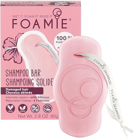 Foamie Hibiskiss Katı Şampuan – Yıpranmış Saçlar İçin Onarıcı Bakım