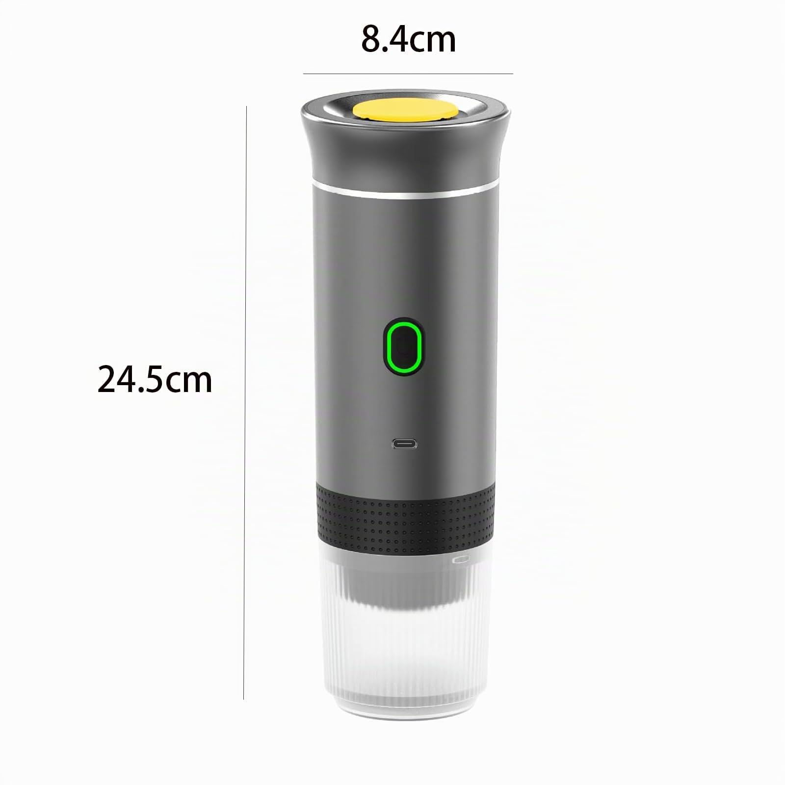 Máquina de café multicápsulas, 3 en 1 cafetera expreso, 4 a 6 minutos de auto-elevación, cápsulas pequeñas, grandes cápsulas, café molido, cafetería portátil para oficina, hogar, coche (blanco)