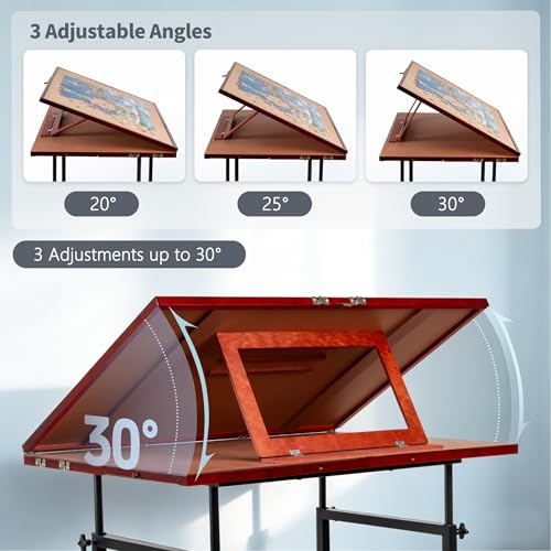 Becko US 1500 Piece Tilting Puzzle Table with 5 Drawers & Cover for Adults by Becko US - Used condition - Image 3