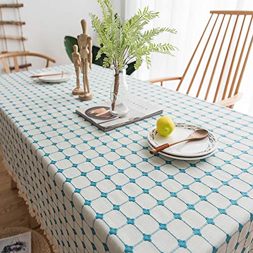 Nappe lin coton plaid salon de la maison table basse natte rectangulaire - 7