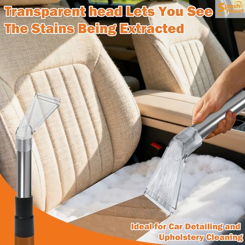 Image of Shop Vac Extractor Attachment Kit with 2-1 /2 inch, 1-7 /8 inch & 1-1 /4 inch Adapters, Universal Wet Dry Vacuum Attachment for Carpet Cleaning, Upholstery, Auto Detailing & Spot Cleaning (Small)