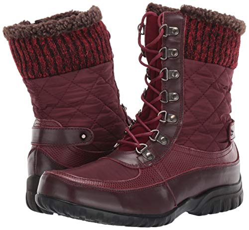 Propét Women's Delaney Frost Snow Boot, Bordo, 11 X-Wide #TOP6
