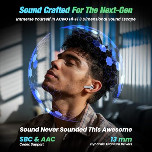 ACwO Dwots Fire ANC|India's First 4 in Ear Buds in 1 Case with ANC|70Hrs Battery|ANC&Transparency Mode|Bass&Theatre Modes|4 Mics Ai-Enc for Clear Calls|3D Spatial Audio(Eclipse White) 6 516v0IE rOL