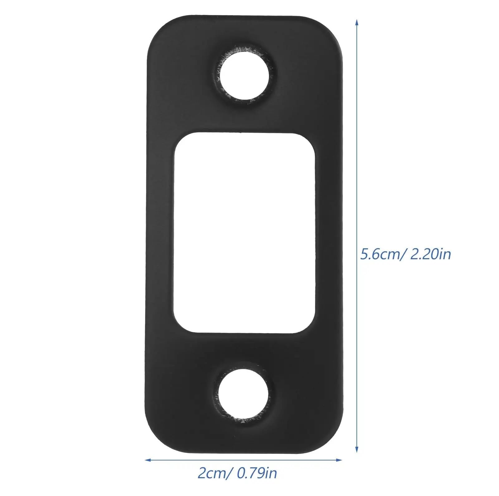 Lot de 40 gâches de porte en acier inoxydable pour verrou de porte - Kit de renfort pour différentes portes (doré)