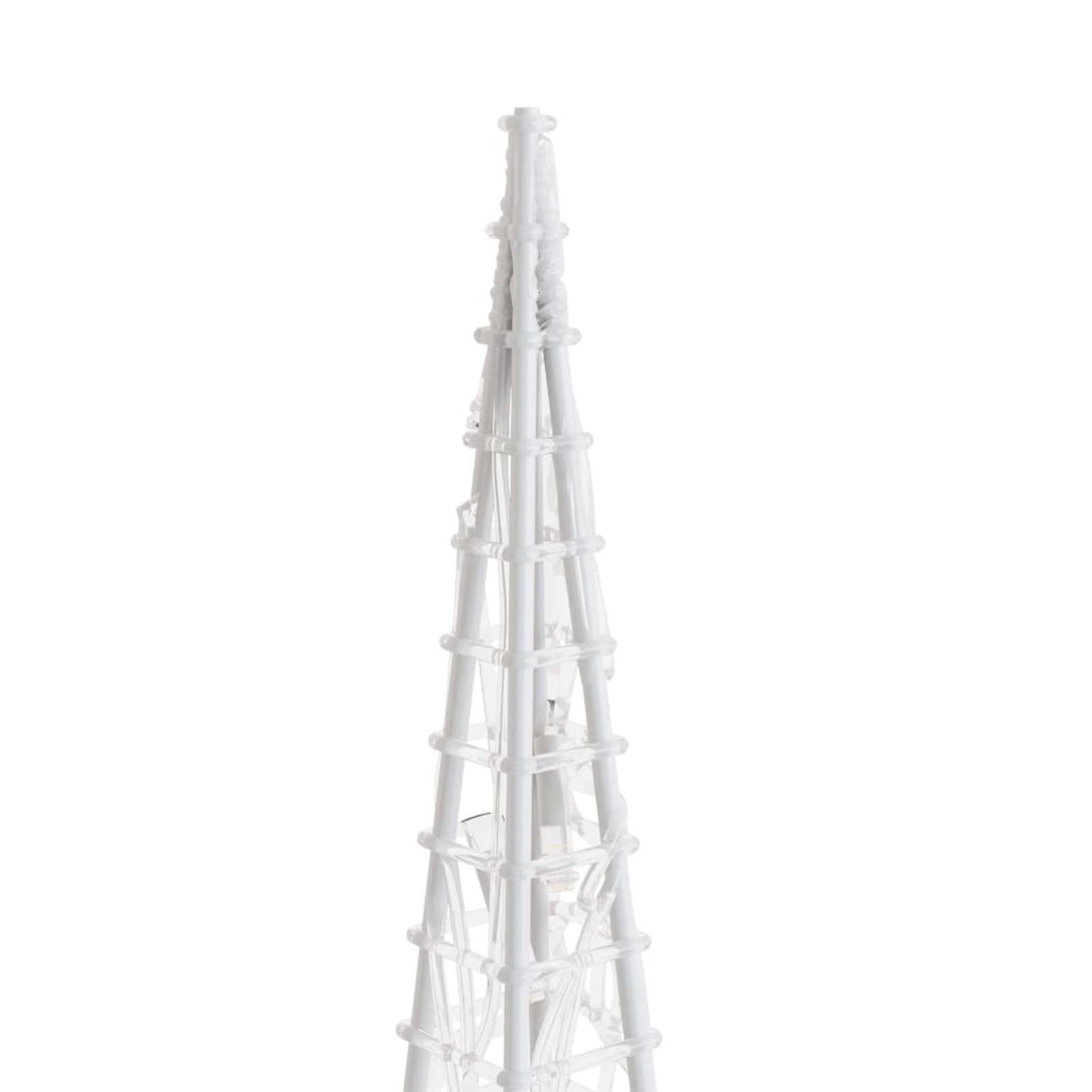 SECOLI Set Coni di Luce LED Acrilico Decorativo, Addobbi Natalizi per Esterno, Natale Decorazioni Esterno, Addobbi Natalizi Esterno, Decorazioni Esterno Natale, Blu 60/90/120 cm