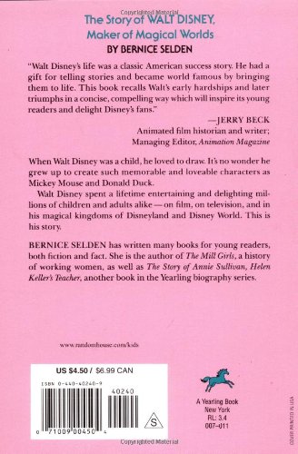 The Story of Walt Disney: Maker of Magical Worlds (Dell Yearling Biography)