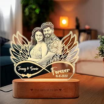 Buy ZOCI VOCI Personalized Acrylic Led Lamp Romantic Gift for Valentine ...