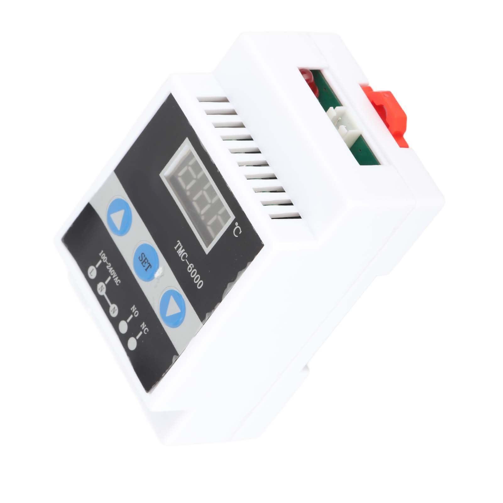 Régulateur de Température Thermostat Numérique Contrôle Contrôleur de Montage sur Rail DIN TMC-6000 AC110-240V Accessoires Professionnels