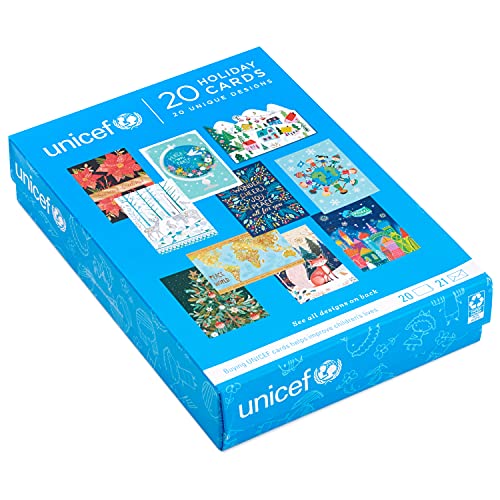Hallmark UNICEF Boxed Christmas Cards Assortment, 20 Designs (20 Cards and 21 Envelopes), Metallic, 5" x 7.2" - Image 3