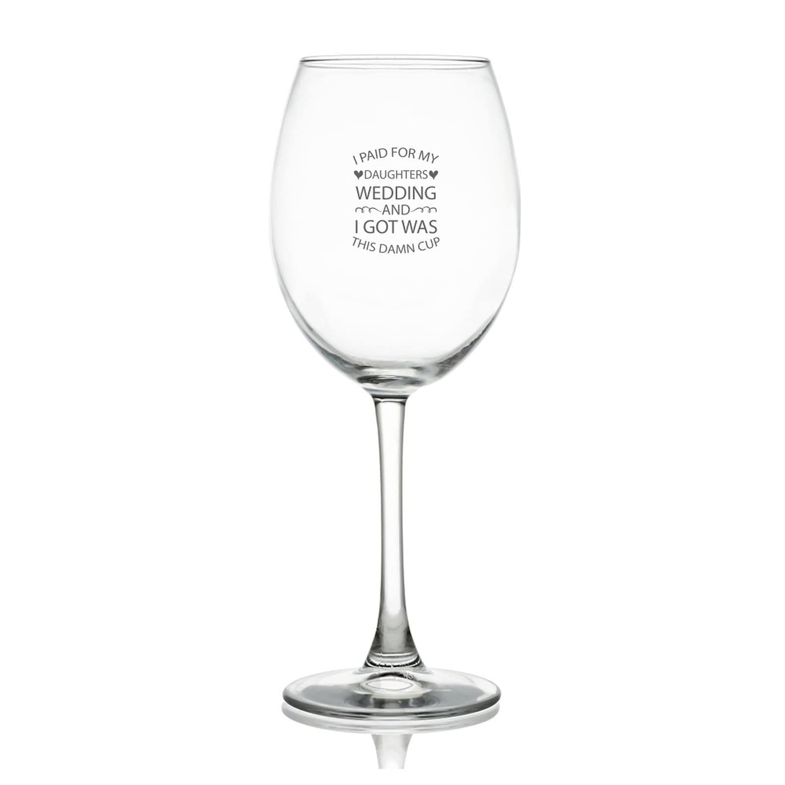 Verre à vin de 500 ml message mariage souvenir amusant pour grand jour