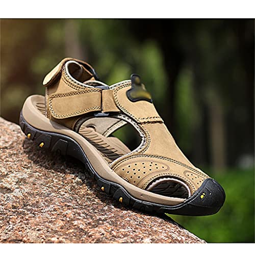 Men Sandals Genuine Leather Outdoor Men Beach Sandals Big Sizes Sandals Slippers Man Shoes(38)2