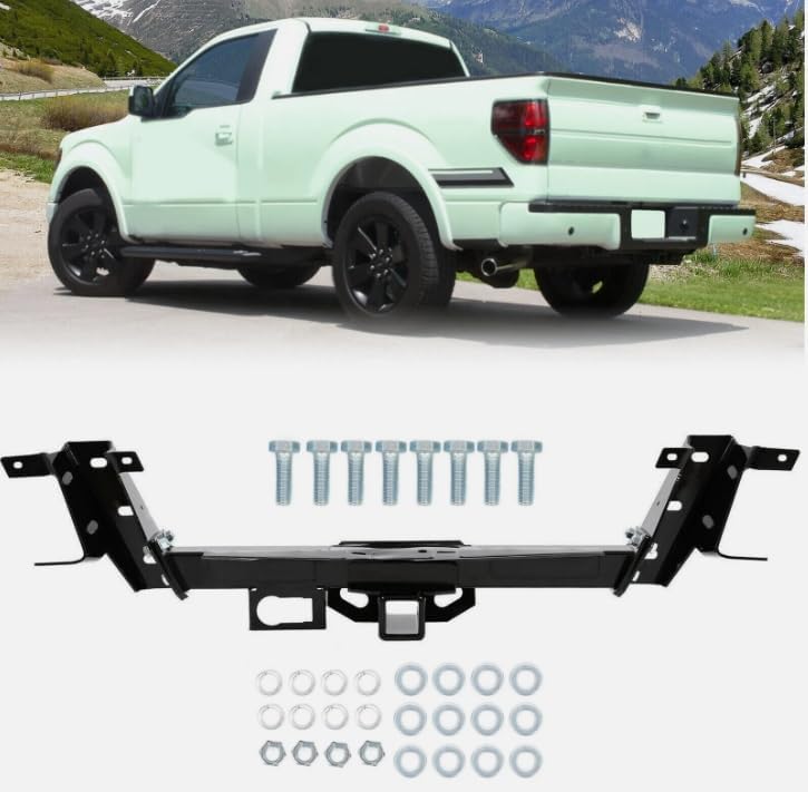 Rear Bumper Reinforcement For F-150 2009-2014 W/Class 3 Tow Hitch Trailer，Replacement for Ford OEM