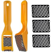 Dura-Gold 2-1/2" Shaver Blade Holder, 2 Pack, Includes 5 Total Standard Cut Replacement Blades - Steel Rasp Block Plane, Cheesegrater, Auto Body Filler, Dent Repairs, Wood Fiberglass - File Tool