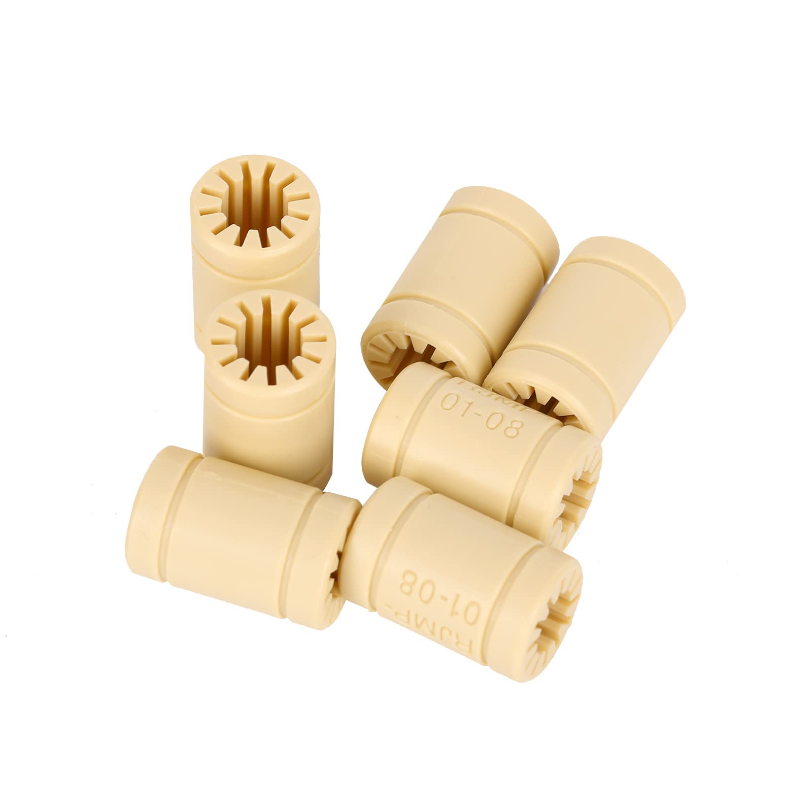 Rodamientos lineales de 8 mm de polímero sólido LM8UU (8 x 16 x 25 mm) para impresora 3D Mendel reemplazar piezas