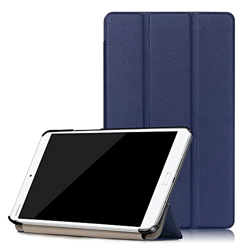 Kepuch Custer Cover per Huawei MediaPad M3 8.4,PU-Pelle Case Custodia per Huawei MediaPad M3 8.4 - Blu