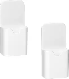 2 porta-canetas magnéticas para geladeira, organizador de marcadores de ímã forte, suporte de lápis apagável a seco para geladeira, quadro branco, armário, escola, casa, escritório (branco)