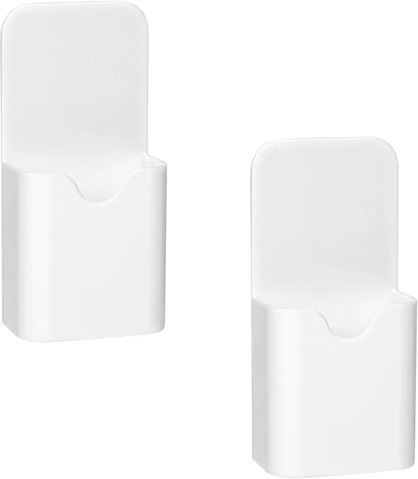 2 porta-canetas magnéticas para geladeira, organizador de marcadores de ímã forte, suporte de lápis apagável a seco para geladeira, quadro branco, armário, escola, casa, escritório (branco)