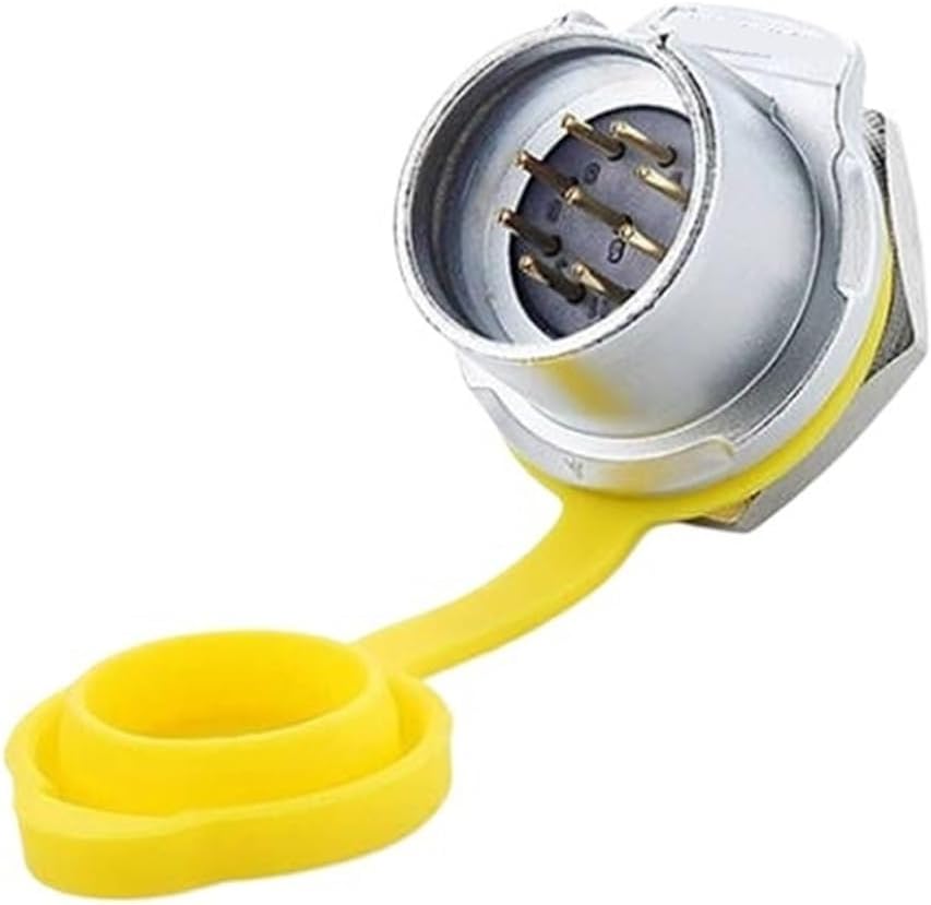 LP20 9-pin aviation female male threaded panel waterproof connector(Female plug)