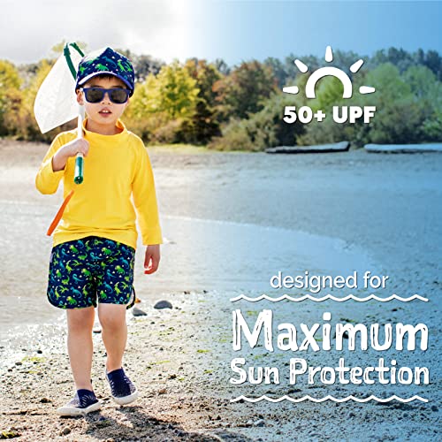 Image of JAN & JUL UV Swim Shorts and Long Sleeve UV Shirt for Toddlers