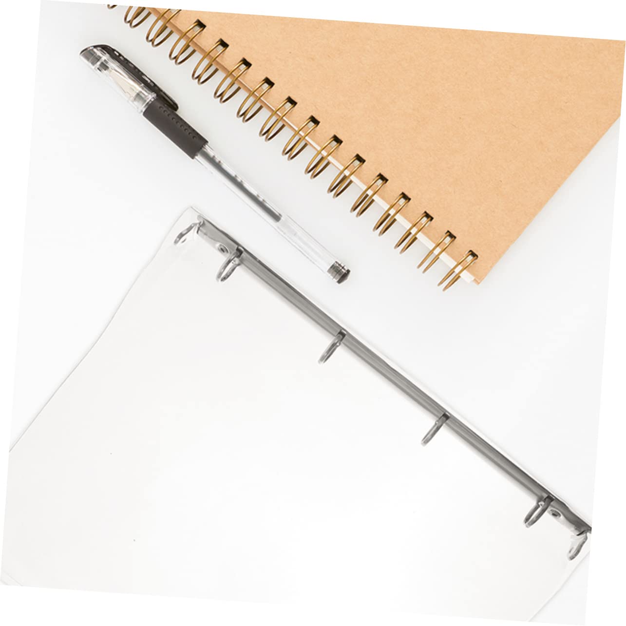 3 Stück Transparenter Ring Ordner Teiliges Robuster Dokumentenordner mit Kreativer Klappmechanik Vielseitiger Papierorganizer für Büro und Wichtige Akten Leicht und Tragbar