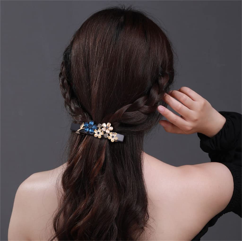 HBJWOV Hair clip female back of the headdress elegant mother hair card a ornament(Black)