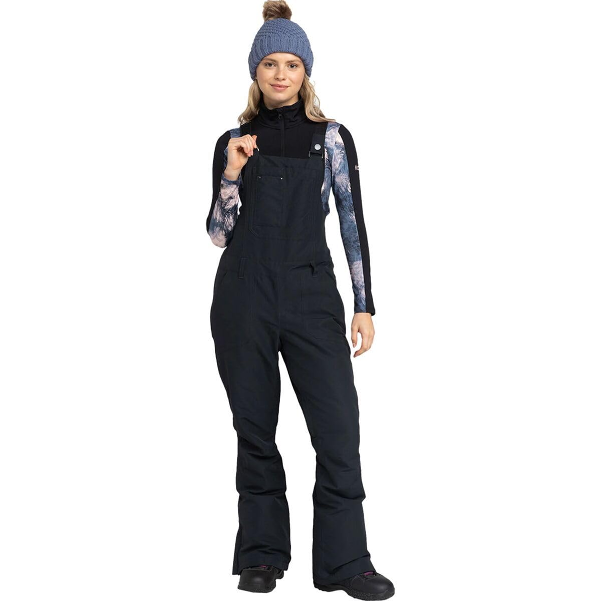 Roxy - Womens Rideout Bib Snow Pants, Color Anthracite, Size: X-Large