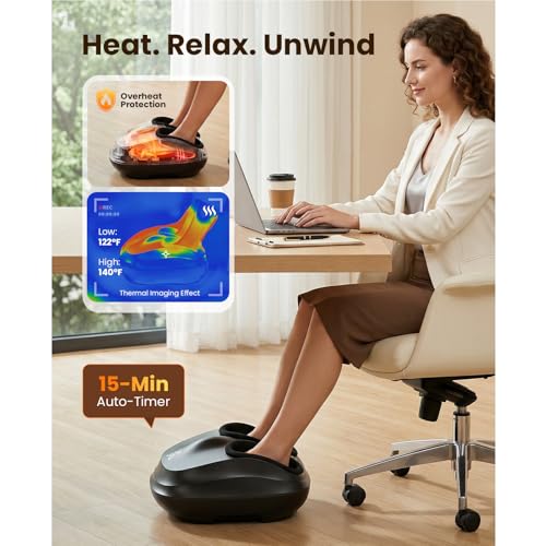 BOB AND BRAD Shiatsu Foot Massager with Heat and Remote thumbnail 5