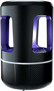 UV Lamp Bug Zappers, Built-in Lithium Battery, Practical Bio-Mimetic Technology Mute Fly Insect Repellent Killer Insect Trap,Black