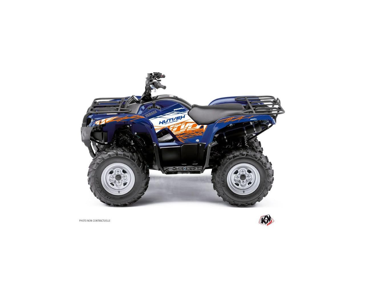 Kit Déco Quad Yamaha 300 Grizzly Bleu Orange 2011-2014 Eraser - 3