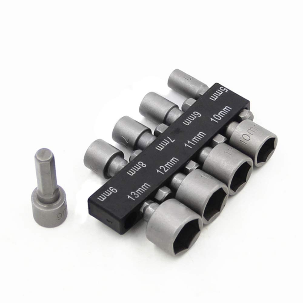 szt. 5mm-13mm Adapter klucza nasadowego Zestaw kluczy kluczy udarowych Wkrętak grzechotkowy z udarem pneumatycznym Zestaw wierteł wkrętaków sześciokątnych Adapter nasadowy Adapter bitów Gniazdo metr