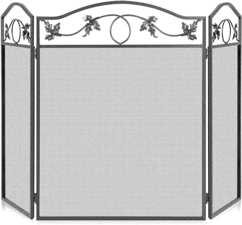 Unibos 3-Panel Foldable Fire Screen