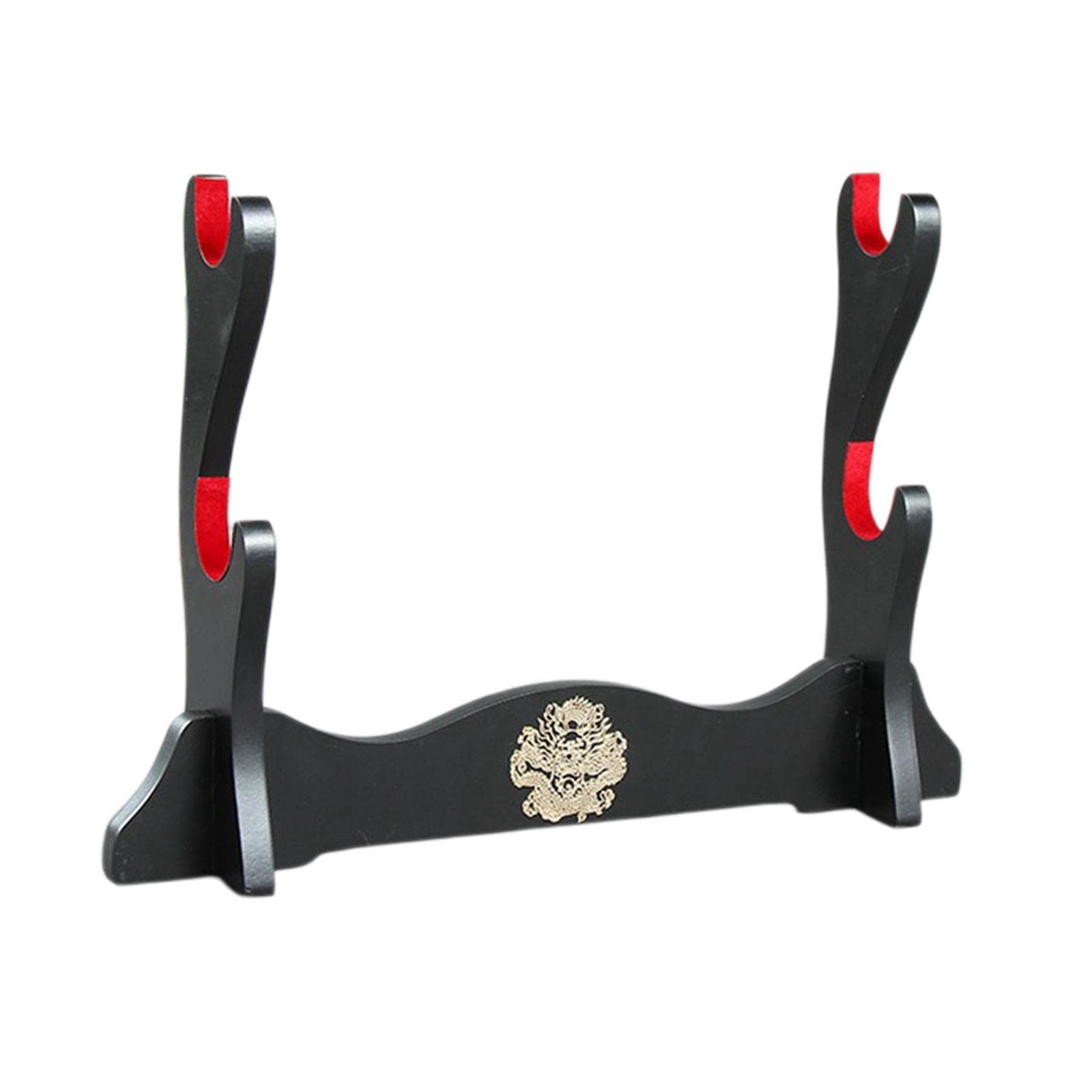 WOVEBIUS Samurai Sword Stand Horizontal Bracket Display for Wakizashi Flute Dojo 2 Layers,2 Layer with Pastel