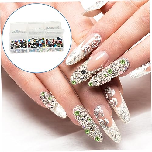 Rhinestones à plat scintillants et compartiments de décorations - 6