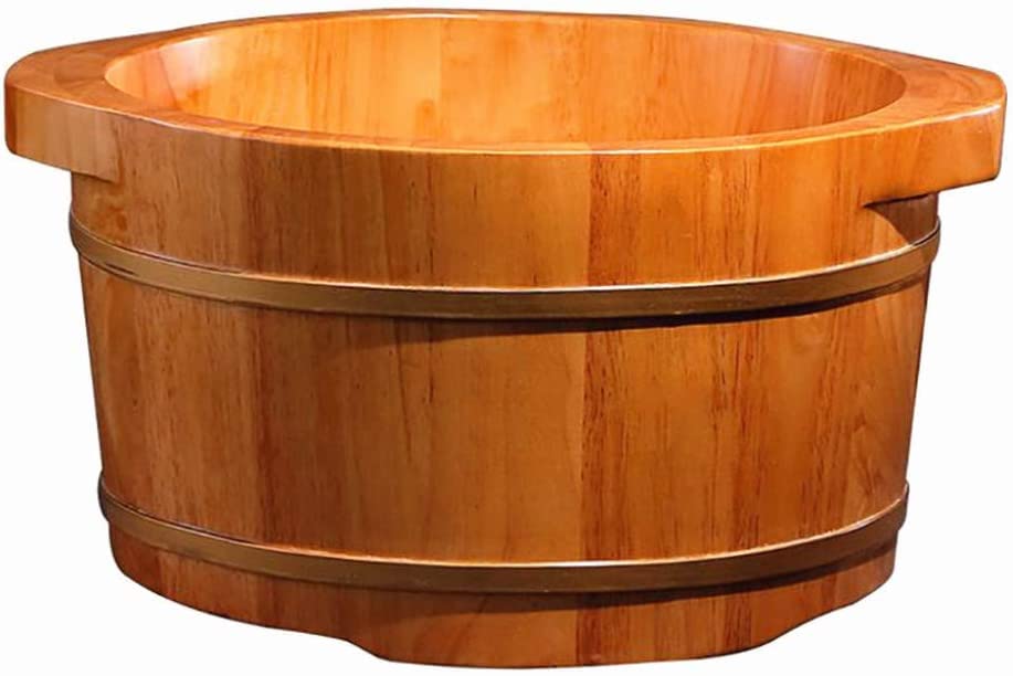 Cubeta de Madera Natural Roble para Spa de Pies