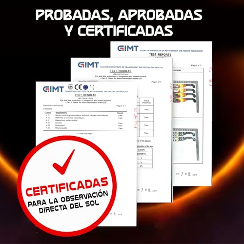 Miniatura 2 de Galaxium 6/12/25/50/100 Pack Gafas Eclipse Solar Homologadas ISO 12312-2 | Gafas para Ver Eclipse Solar | Gafas de Eclipse Solar Homologadas 2026 | Gafas Eclipse Homologadas