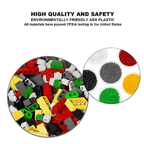 Image of 300 Pcs Classic Building Bricks, Green Bulk Bricks, Compatible with Lego Parts and Pieces, Creative Building Block Toys for Boys Girls Ages 3 4 5 6 7 8 9 10 Year Old(Green 300 Pcs)