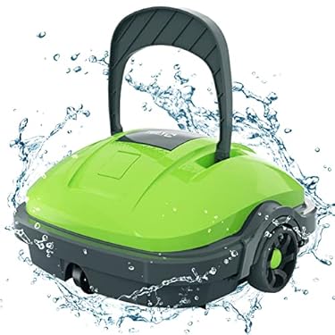 AMAZON - WYBOT Cordless Robotic Pool Cleaner, Automatic Pool Vacuum, Powerful Suction, IPX8 Waterproof, Dual-Motor, 180μm Fine Filter for Above/In Ground Flat Pool Up to 525 Sq.Ft -Osprey200 (Green)