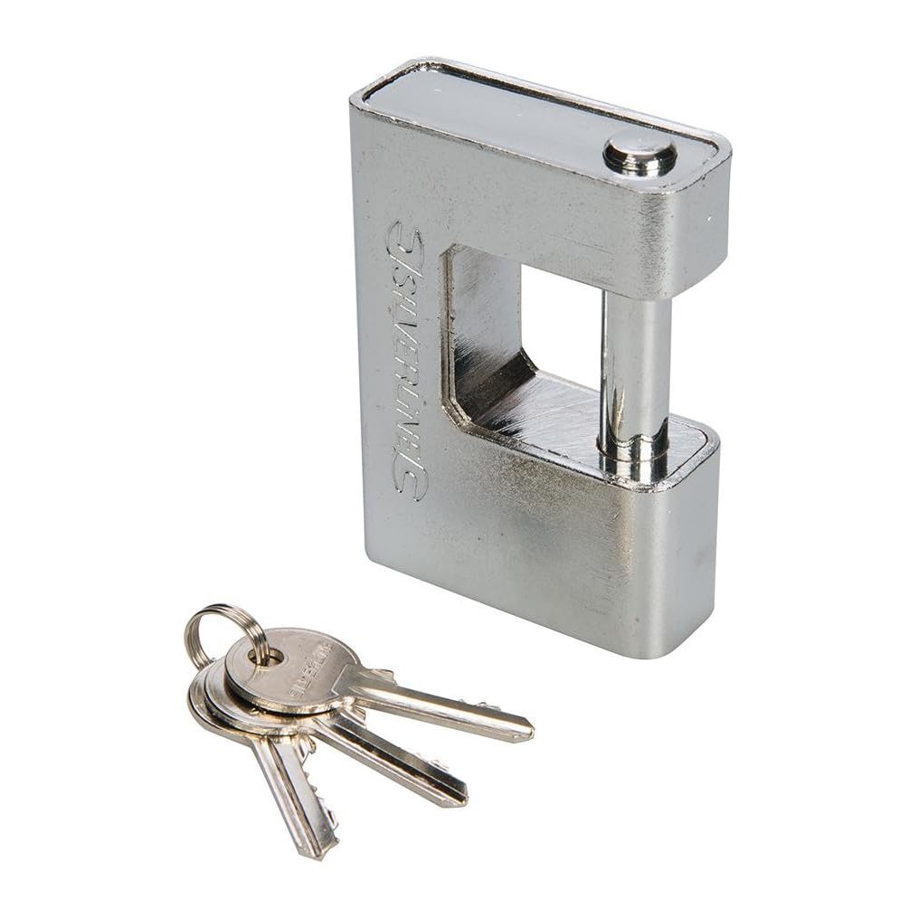 Silverline 792082 Close Armoured Shutter Lock Padlock 90 mm