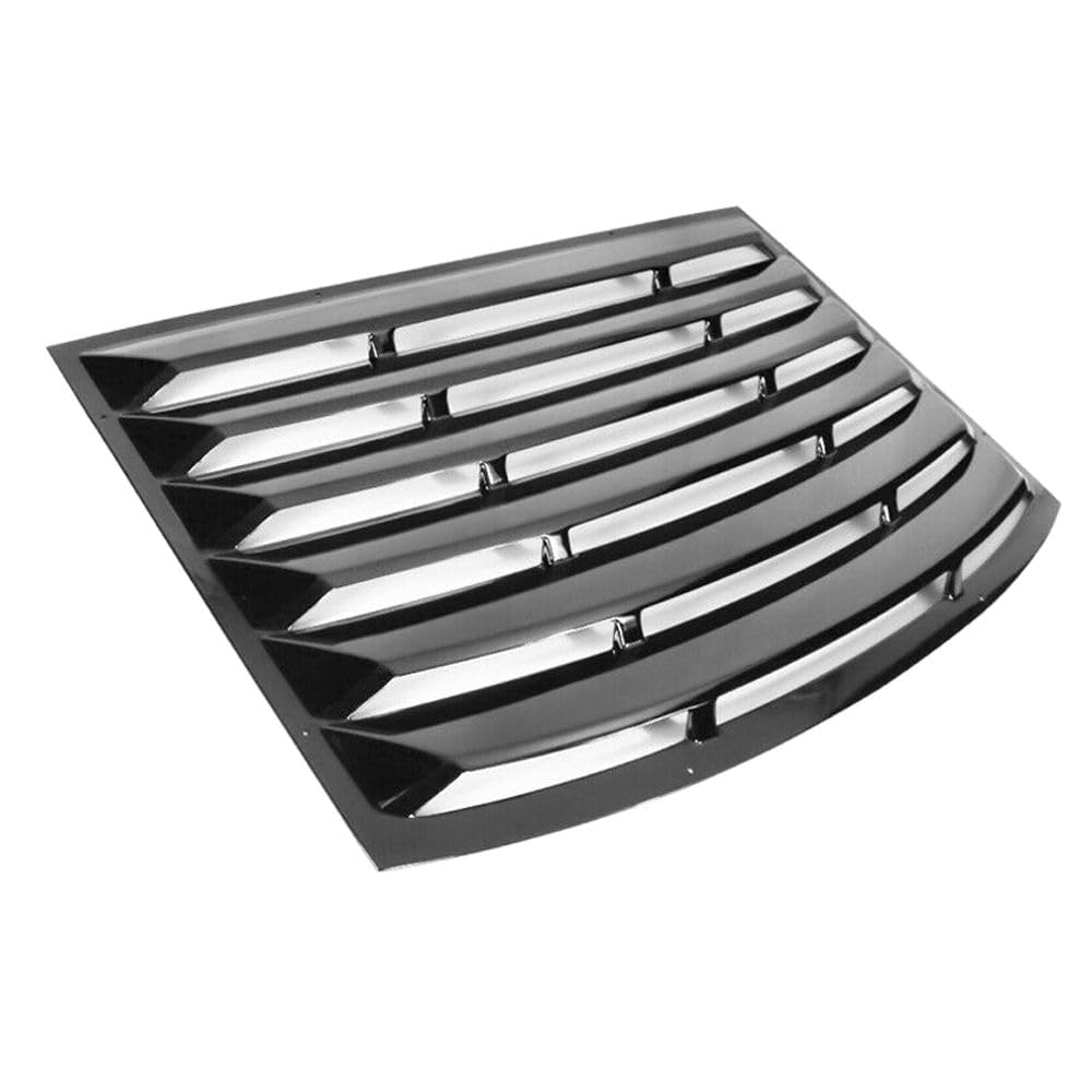 CNAYUID for Chevy for Camaro 2010-2015 Gloss Black Window Louver Sun Shade Rain Guard