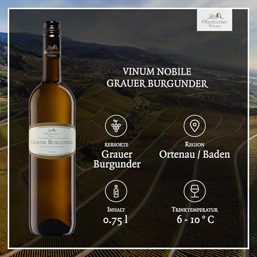 Oberkircher Winzer Wein Probierpaket - VINUM NOBILE - Riesling, Grauburgunder, Chardonnay, Spätburgunder, Merlot, Syrah - Premium Weißweine & Rotweine trocken aus Baden (6 x 0,75l)