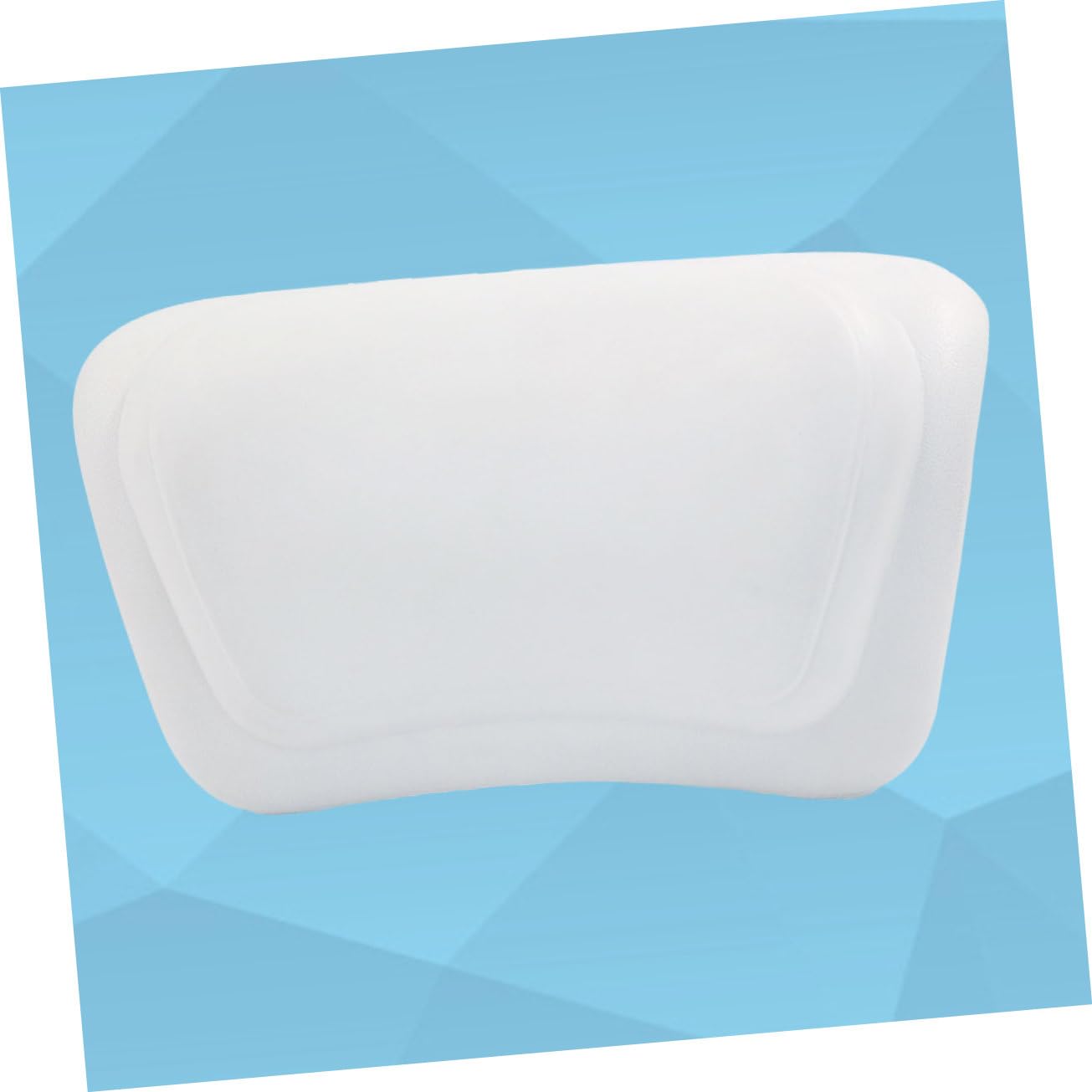 CALLARON 1pezzi Cuscino da Vasca in Spugna Resistente Superficie in Pu Cuscino da Bagno Ventose Potenti Adatto per Vasche da Bagno e Vasche Idromassaggio di Tutte le Dimensioni Bianco