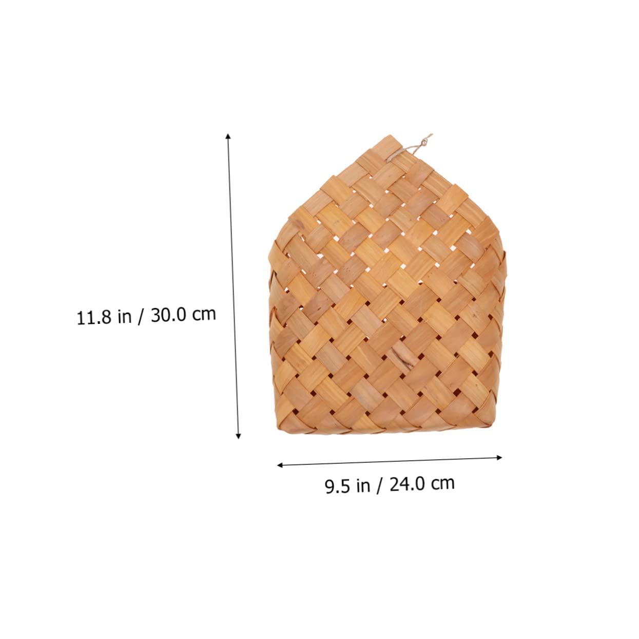 Cabilock 3pezzi Cesta Legno Intrecciata Per Biancheria e Oggetti Vari Portaoggetti Decorativo Per Casa Per Giocattoli Libri e Accessori