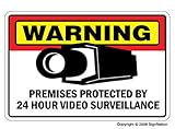 SECURITY SURVEILLANCE SIGNS Sign burglar video warning