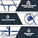 Drywall Lift Panel 16' Lift Drywall Panel Hoist Jack Lifter Jack Rolling Caster Wheel Sheetrock Drywall Lift Construction Tools for Ceiling - Blue