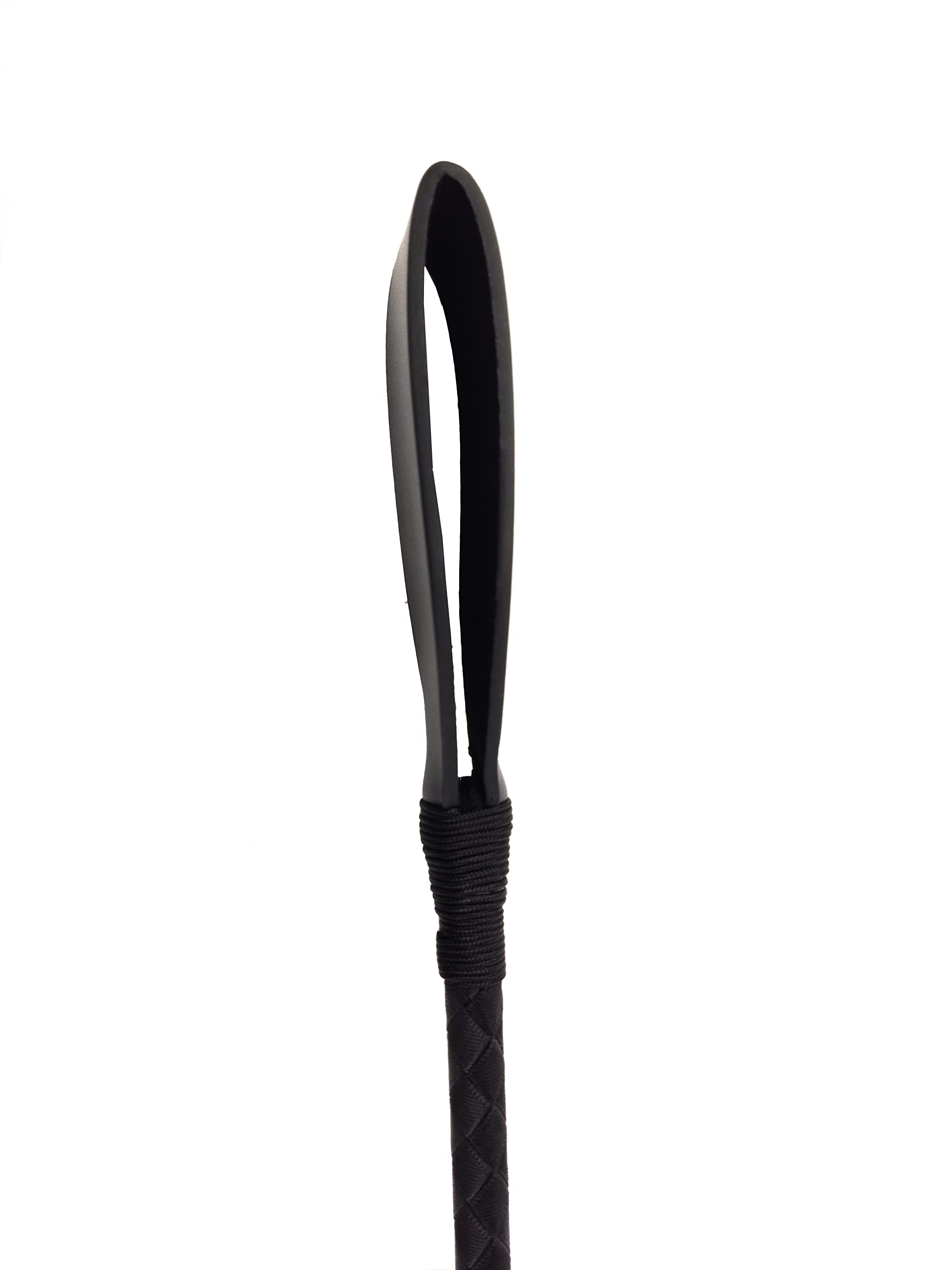 Azatemgo Frustino da equitazione in poliuretano, con manico e corda per appenderlo, 45 cm