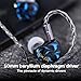 Linsoul Kiwi Ears Cadenza 10mm Beryllium Dynamic Driver IEM 3D Printed with Detachable Interchangeable Plug 0.78 2pin 3.5mm IEM Cable for Musician Audiophile (Blue)