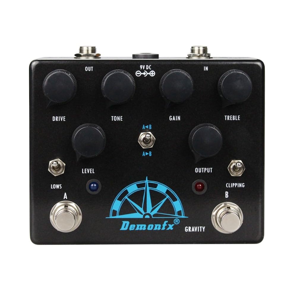DemonFx Gravity Overdrive Electric Guitar Clone Pedal